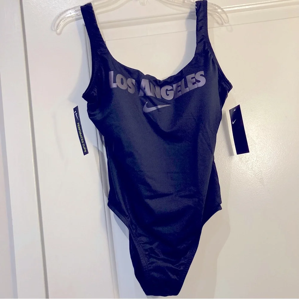 Nike City Series U-back One-piece Sporty Athletic Swimsuit - Los Angeles NWT
